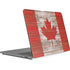 Canadian Flag Dark Wood Surface Laptop Studio Skin
